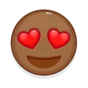 Стікер Brown Emoji 😍