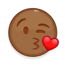 Емодзі Brown Emoji 😘
