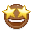 Brown Emoji sticker 🤩