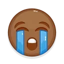 Емодзі Brown Emoji 😭