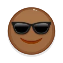 Эмодзи Brown Emoji 😎