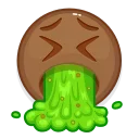 Brown Emoji sticker 🤮