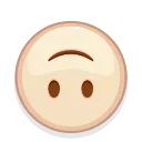 Brown Emoji sticker 🙃