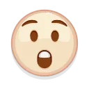 Стікер Brown Emoji 😲