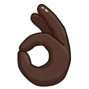Brown Emoji sticker 👌