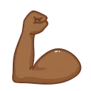 Эмодзи Brown Emoji 💪