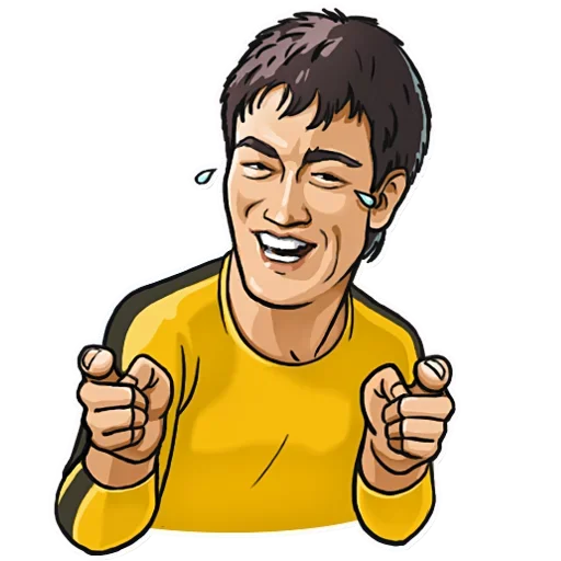 Telegram stickers Bruce Lee