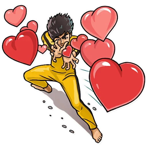 Bruce Lee emoji 😘
