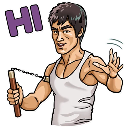 Bruce Lee  sticker 👋