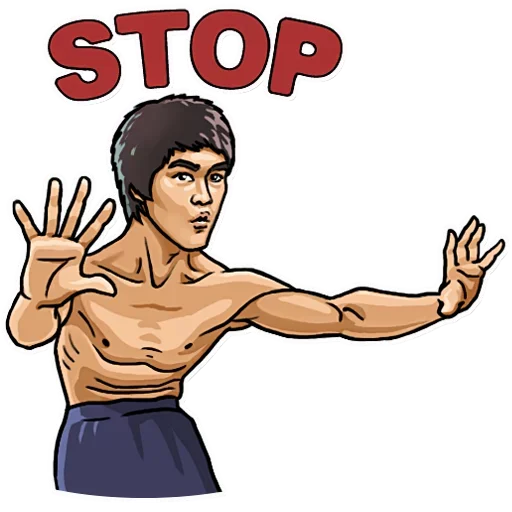 Bruce Lee  sticker 😟