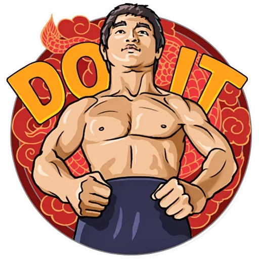Bruce Lee  sticker 💪
