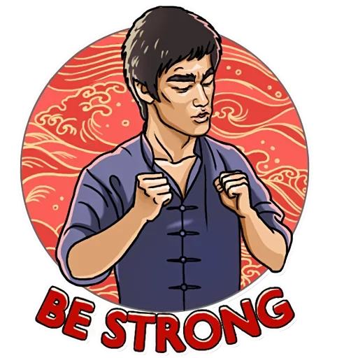 Bruce Lee  sticker ✊