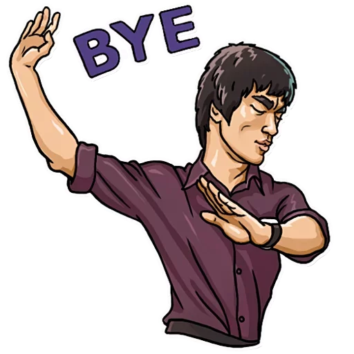 Bruce Lee emoji ✋