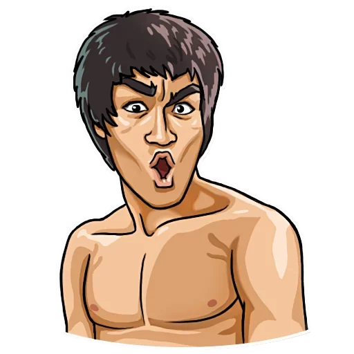 Bruce Lee emoji 😵