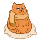 Bubo the Scarfcat emoji 👍