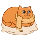 Bubo the Scarfcat emoji 😲