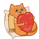 Bubo the Scarfcat emoji ❤️