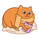 Bubo the Scarfcat emoji 🍽