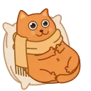 Bubo the Scarfcat emoji 🦠