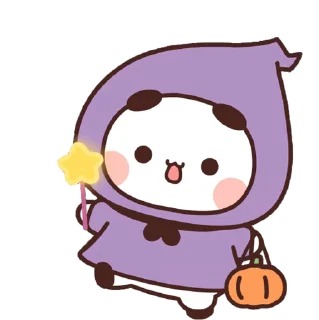 Bubu and Dudu Halloween sticker 👻
