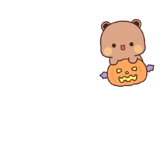Bubu and Dudu Halloween sticker 🎃