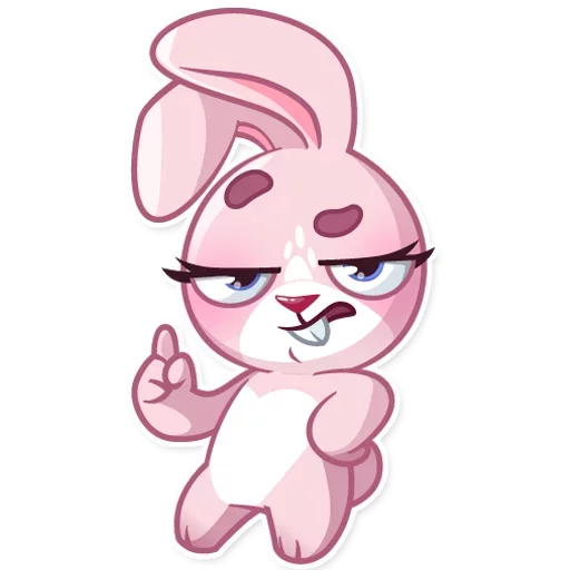 Telegram Sticker «Bunny Rosy» 