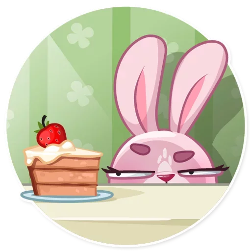 Bunny Rosy sticker 🍰