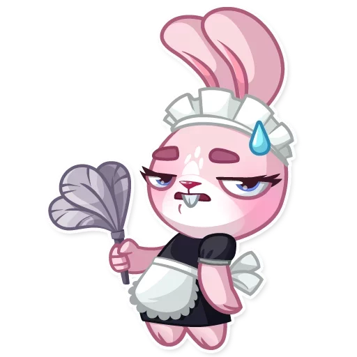 Telegram stiker «Bunny Rosy» 😰