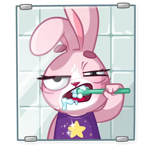 Bunny Rosy sticker 🚿