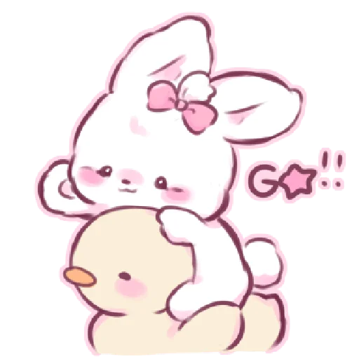 Telegram Sticker «Tiny bunny» 🌷