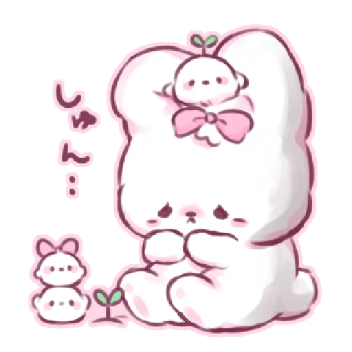 Эмодзи Tiny bunny 🌷
