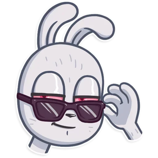 Стикер Telegram «Bunny» 😎