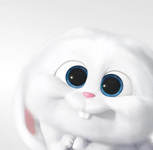 Емодзі snowball rabbit 🐰
