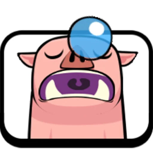 Telegram Sticker «Clash Royale Emotes» 😴