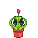 Емодзі Cactus And Balloon 😨