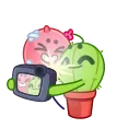 Емодзі Cactus And Balloon 📸