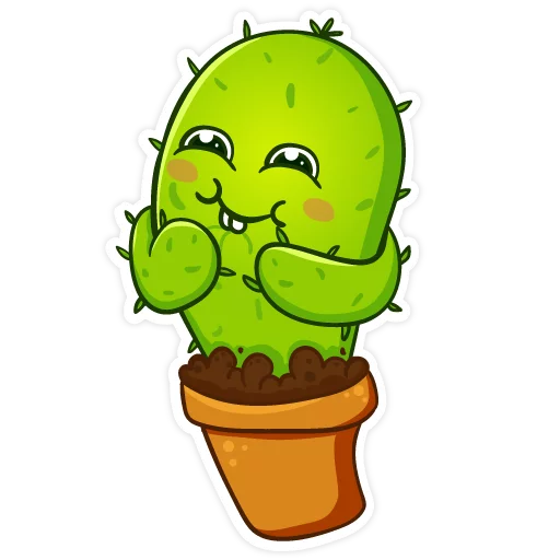 Telegram stickers Cactus