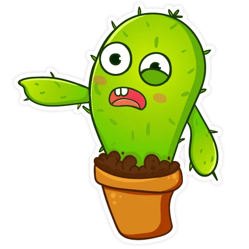Cactus stiker 😱