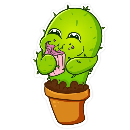 Cactus sticker 🍴