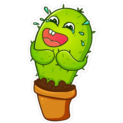 Cactus sticker 😂