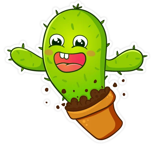 Cactus sticker 😄