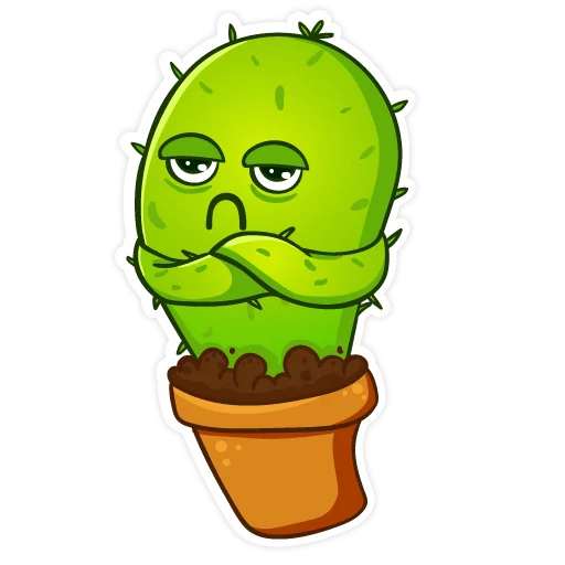 Telegram stiker «Cactus» 😕