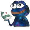 Telegram emojisi «Calaxy Pepe» ❤️
