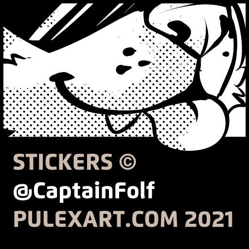 Telegram stiker «CaptainFolf» ©