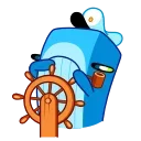 Captain Whale emoji 😐