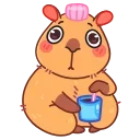 Yippy the capybara emoji ☕️