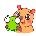 Yippy the capybara emoji 🐸