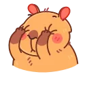 Yippy the capybara emoji 🤮