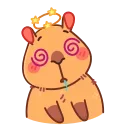 Yippy the capybara emoji 😵‍💫
