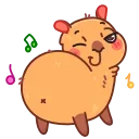 Yippy the capybara emoji 🍑
